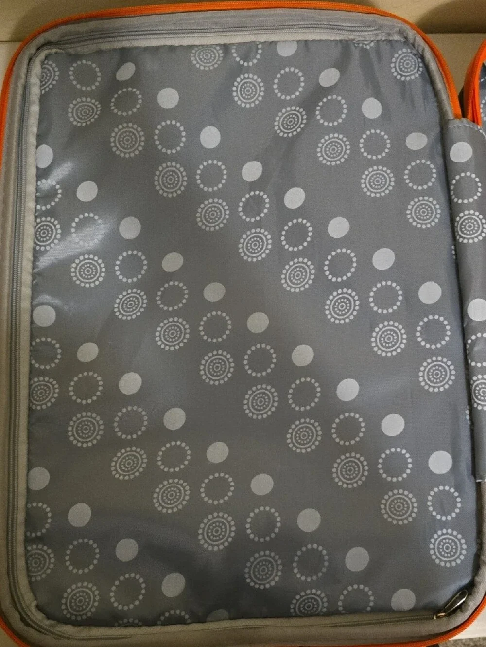 Black and Orange Carry-On Spinner Luggage